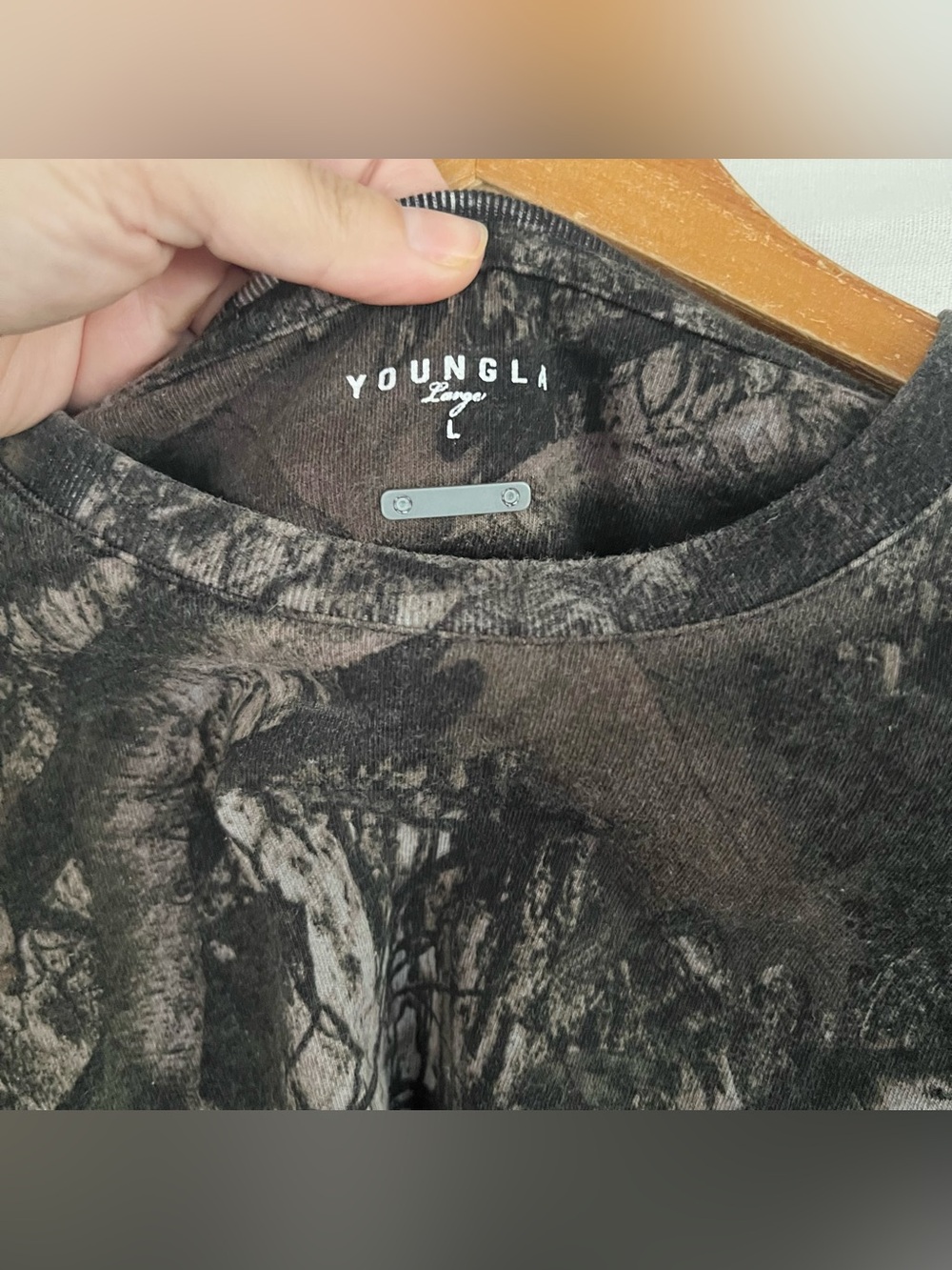 Young LA Heritage Tee Dark Tree Camo Mens Large - Picture 4 of 7